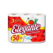 Elegante Cocina Rojo 50 Paños X Rollo X 3 Unidades
