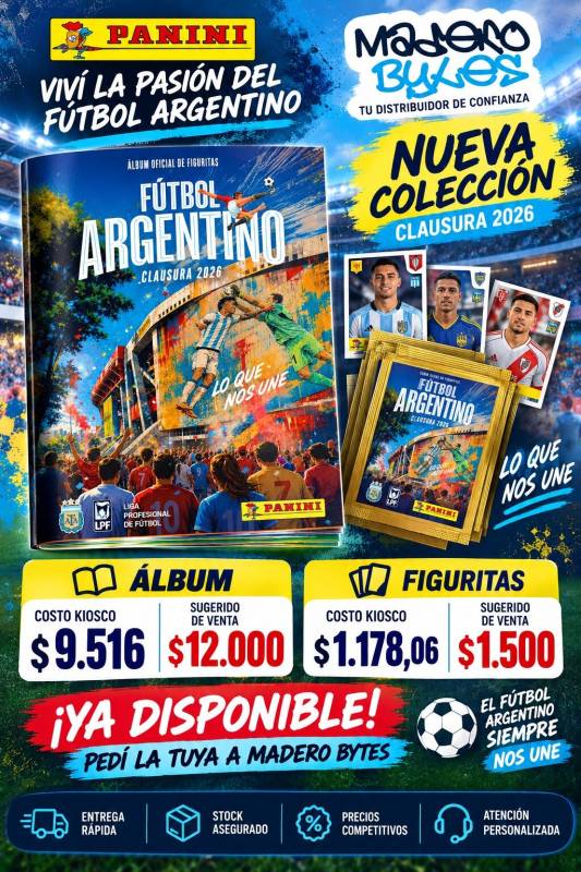 Figus Futbol Argentino 2026 (20) X Unid