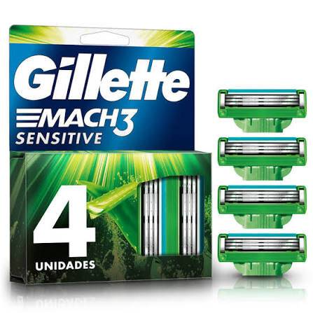 Gillette Repuesto Mach Iii Sensitive 4 Unidades