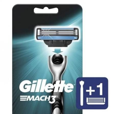 Gillette Maquina Mach Iii + 1 Cart X Unid